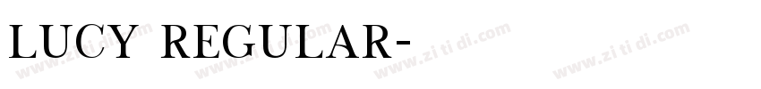 lucy regular字体转换